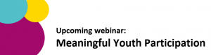 Save the date: upcoming webinar on meaningful youth participation