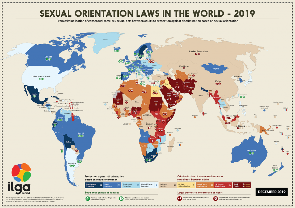 ILGA World Map – Sexual Orientation Laws