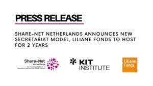 PRESS RELEASE: Share-Net Netherlands Announces New Secretariat Model, Liliane Fonds to Host for 2 years